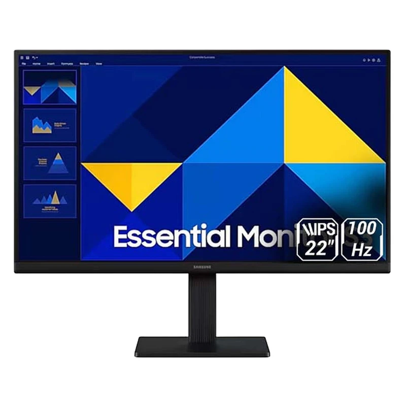 مانیتور 22 اینچ سامسونگ مدل Essential Monitor S3 S30GD LS22D300GAMXUE، Full HD، نرخ بروزرسانی 100 هرتز، پنل IPS