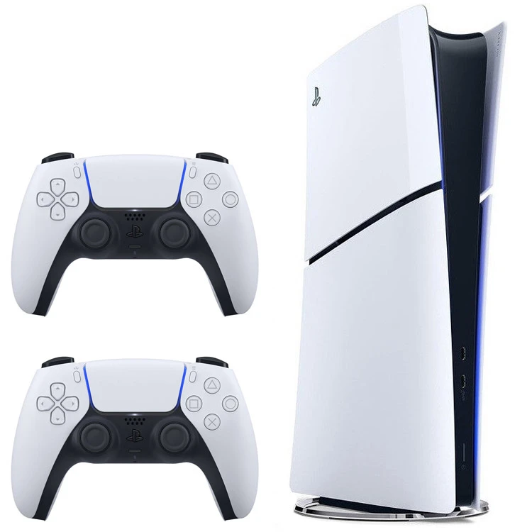 کنسول بازی سونی PlayStation 5 Slim Digital Edition ظرفیت 1 ترابایت ریجن اروپا مدل 2116 با دو دسته اورجینال