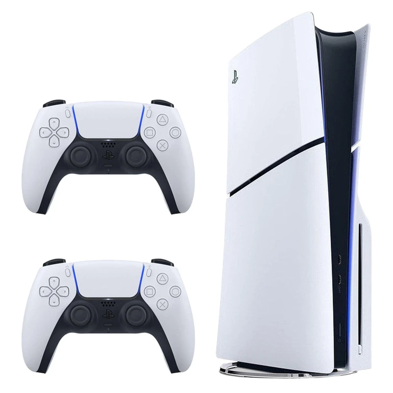 کنسول بازی سونی PlayStation 5 Slim Disc Edition ظرفیت 1 ترابایت ریجن اروپا مدل 2116 با دو دسته اورجینال (کپی)